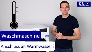 JEDE Waschmaschine an Warmwasser anschließen [upl. by Ahsym]