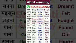 Important English Word Meaning  english likhna kaise sikhe shorts youtubeshorts words [upl. by Sutherlan860]