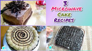 3 Easy Microwave Cake Recipes in Urdu Hindi  Microwave may Cake Banane Ka Tarika [upl. by Nylyram296]