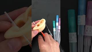 How to use Piercing Cannula Catheter Needles piercing bodypiercing bodypiercer [upl. by Telrats]