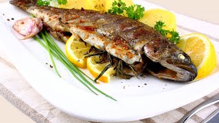 Recette  Truite grillée au thym et aux herbes [upl. by Absalom176]