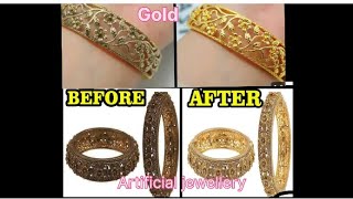 How to clean old jewellery How to Clean Polish Gold Jewelry at Home  Shiny Gold [upl. by Fraase]