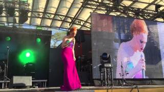 Eurovision Village 2016 Eneda Tarifa  quotAlbanian Medleyquot Live [upl. by Fleur]