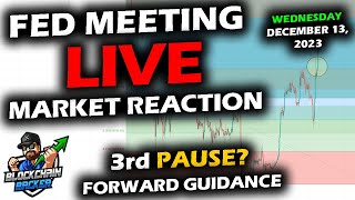 LIVE Market REACTION with Bitcoin Altcoins and Stock Market with Federal Reserve FOMC Rate Decision [upl. by Huang995]