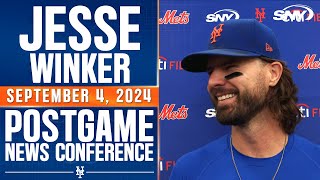 Jesse Winker on hitting grand slam in first inning of Mets win  SNY [upl. by Antonella637]