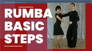 Rumba dance steps for beginners  Rumba basic steps American Style [upl. by Damales]