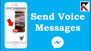 How To Send A Voice Message In Facebook Messenger iPhone [upl. by Marc]