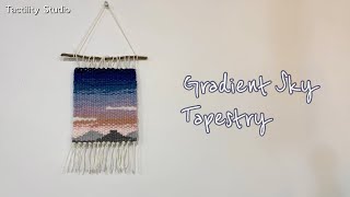 Gradient Sky tapestry weaving 하늘 풍경 그라데이션 위빙 타피스트리 by Tactility Studio [upl. by Stephen]