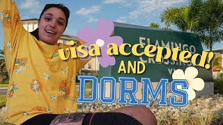 my visa got ACCEPTED 🎇 so lets sign up to dorms ♡ pre disney crp 2024 🛏️🦩 [upl. by Ehcadroj]