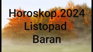 HOROSKOP na Listopad 2024r BARAN [upl. by Ikceb]