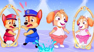 Paw Patrol Ultimate Rescue  CHASE GOT SICK Magical Copycat Medicine l😭 Very Funny Story [upl. by Nnyroc365]