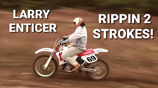 Larry Enticer Ripping his Yamaha YZ250 Dirtbike [upl. by Ontine]