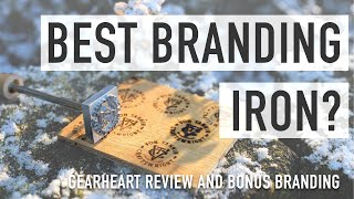 Wood and Leather Branding Iron  Gearheart Industry Stamp Review [upl. by Ettelloc]