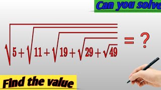 Nice square root math Simplification Find the value [upl. by Anayd]