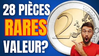 VALEUR de 28 Pièces RARES de 2 EUROS Commémoratives différentes [upl. by Warfield]