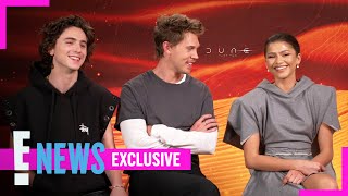 Dune 2 Zendaya amp Timothée Chalamet Talk Falling IN LOVE on Screen Exclusive  E News [upl. by Boeschen]