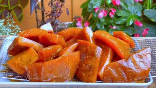 DULCE CRISTALIZADO ARTESANAL DE CALABAZA EN UN SÓLO DÍAMUY RÁPIDO Y FÁCIL [upl. by Franciskus264]