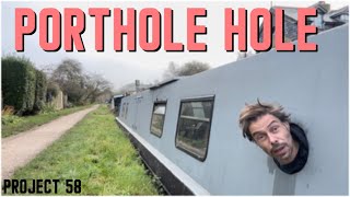 509 CUTTING a hole IN THE SIDE of my narrowboat [upl. by Shornick]