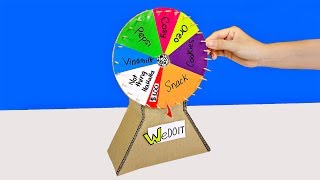 How To Make A Prize Wheel from Cardboard [upl. by Khano793]