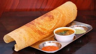 Masala Dosa With Sambar amp Coconut Chutney Recipe Video [upl. by Aicsile333]