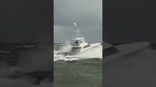 Watch This Sportfish Boat Slay an Angry Jupiter Inlet  Boats at Jupiter [upl. by Nohtanoj]