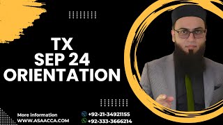 ACCA TAXATION TX  ORIENTATION  SEPTEMBER 2024  Abeel Ahmed [upl. by Bucher]