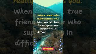 Failure reveals who really supports youlifelessons videoshort quotes daily [upl. by Magnien470]