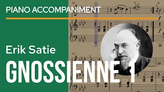 Satie  Gnossienne no 1 for Violin and Piano Accompaniment  play along video score sheet music [upl. by Hervey373]