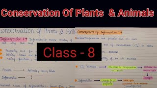 Class 8 science chapter 7 notes  Conservation of plants and animals class 8 notes [upl. by Finella]