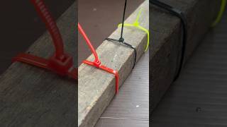 How to easily open the cable ties shorts skills diy tricks creative [upl. by Einad513]