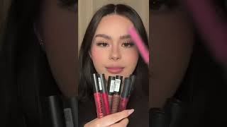 Essence 8 H matte liquid lipstick🦋 eyeshades makeuptutorial eyemakeups makeuptips lipcombo [upl. by Yonit620]