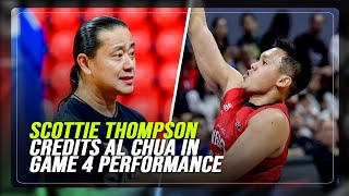 Scottie Thompson discusses his performance in Game 4 of the PBA Philippine Cup semifinals [upl. by Arebma]