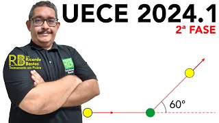 UECE 20241 FASE 2  Um jogador de sinuca ao dar uma tacada a bola passa [upl. by Eugenius]