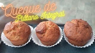 Queque de plátano integral Saludable  Receta Sana  PanquequeDeNaranja [upl. by Letnuhs]