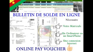 Bulletin de solde en ligne  Online Payslip [upl. by Munafo759]