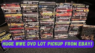 Huge WWE DVD Lot Pickup from Ebay [upl. by Lladnik271]