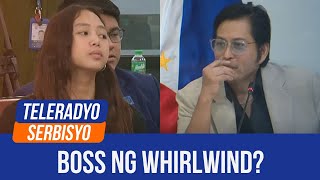 Cassandra Ong claims partnership with Whirlwind boss  Teleradyo Serbisyo 19 September 2024 [upl. by Norm]