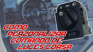 COMO PONER LED COMANDO DE LUCES CORSA  PROYECTO LED CORSA 2 [upl. by Akcinahs]