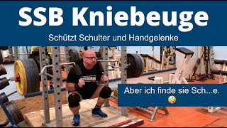 Kniebeugen mit SSB Bar und danach Hackenschmitt Kniebeugen trainieren  56 Jahre Powerlifter [upl. by Rickard]