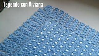 Orilla tejida a crochet para Sabanita o Manta [upl. by Leirea]