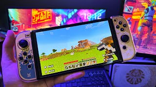 como é o Minecraft no Switch OLED [upl. by Catherine]