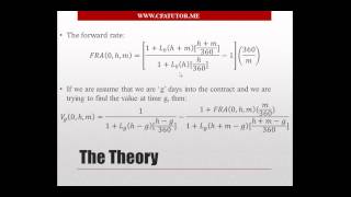 Forward Pricing Forward Rate Agreement  FRA  CFA Tutor [upl. by Frasquito]