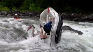 Whitewater Rafting Carnage on Ocoee River w Class IV Recirculating Swims [upl. by Sorel933]