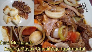 Daging Masak Cincai Masakan campurDiner Plate [upl. by Anavlys692]