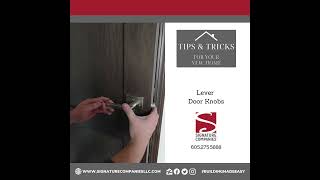 Lever Door Handles Tips amp Tricks by Signature Companies LLC [upl. by Myra904]