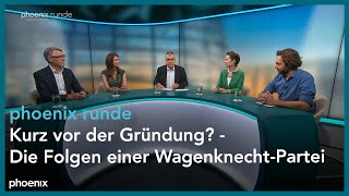 phoenixRunde Kurz vor der Gründung  Die Folgen einer WagenknechtPartei [upl. by Dwight]