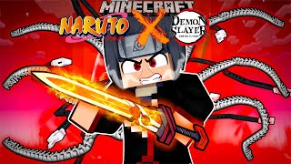 I Became Itachi Uchiha In Naruto X Demon Slayer Minecraft [upl. by Krystin]