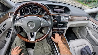 2013 Mercedes E W212 250 CDI 204HP 0100 POV Test Drive 1733 Joe Black [upl. by Mychal]