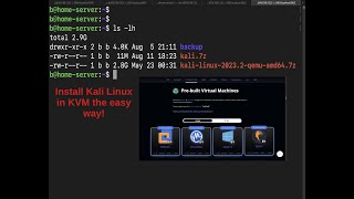 Install Kali Linux or any OS From an Existing Disk Image in KVM  Linux Virtualization [upl. by Arised]