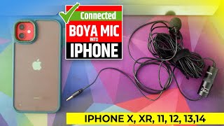 How to Use BOYA Mic M1 with iPhone  Connect BOYA Microphone to Iphone [upl. by Anaehs23]